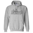 thumbnail image 1 of Skyline Arlington Virginia Hoodie Sweatshirt Unisex 3X-Large Grey, 1 of 5