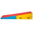thumbnail image 2 of PRISP Folding Incline Gym Mat - 71 x 30 x 14 in Wedge Gymnastics Tumbling Mat for Kids, 2 of 9