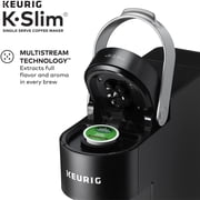 Keurig K-Slim Single Serve K-Cup Pod Coffee Maker, Multistream Technology, 3 Brew Sizes, Slim and Sleek Design, 46oz Removable Reservoir, Black