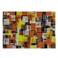 thumbnail image 2 of Abstract Cutting Board, Geometrical Modern and Cool Painting Like Design Art, Decorative Tempered Glass Cutting and Serving Board, Large Size, Orange Yellow and White, by Ambesonne, 2 of 5
