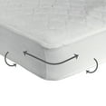 thumbnail image 2 of Sealy Stain Protect Antimicrobial Waterproof Crib / Toddler Mattress Pad, White, 52" L x 28" W, 2 of 9