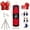 【Red】, variant on 13 - Piece Boxing Punching Bag Set with Gloves – Durable Red/Black Hanging Heavy Bag (11.81" x 59.06"), Filled w/ Shredded Paper, Includes Hand Guards & Carabiners – Ideal for Adult Boxing/Taekwondo