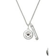 thumbnail image 2 of Delight Jewelry Silvertone Domed Class of 2023 Silvertone Courage Strength Wisdom Honesty Bar Charm Necklace, 23", 2 of 4