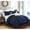 Navy, variant on Chic Home 6 Piece Hilton Floral Pinch Pleat Ruffled Designer Embellished Comforter Set