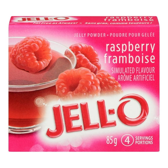 Poudre pour gelée Jell-O Framboise - préparation pour dessert en gélatine 85g