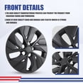 thumbnail image 7 of Wheel Rims Covers 16 inch 4 Pieces ,for 2019-2025 Nissan Altima Compatible with Steel Wheels and Snap On Installation Hubcaps PP Material (Black Matte), 7 of 7