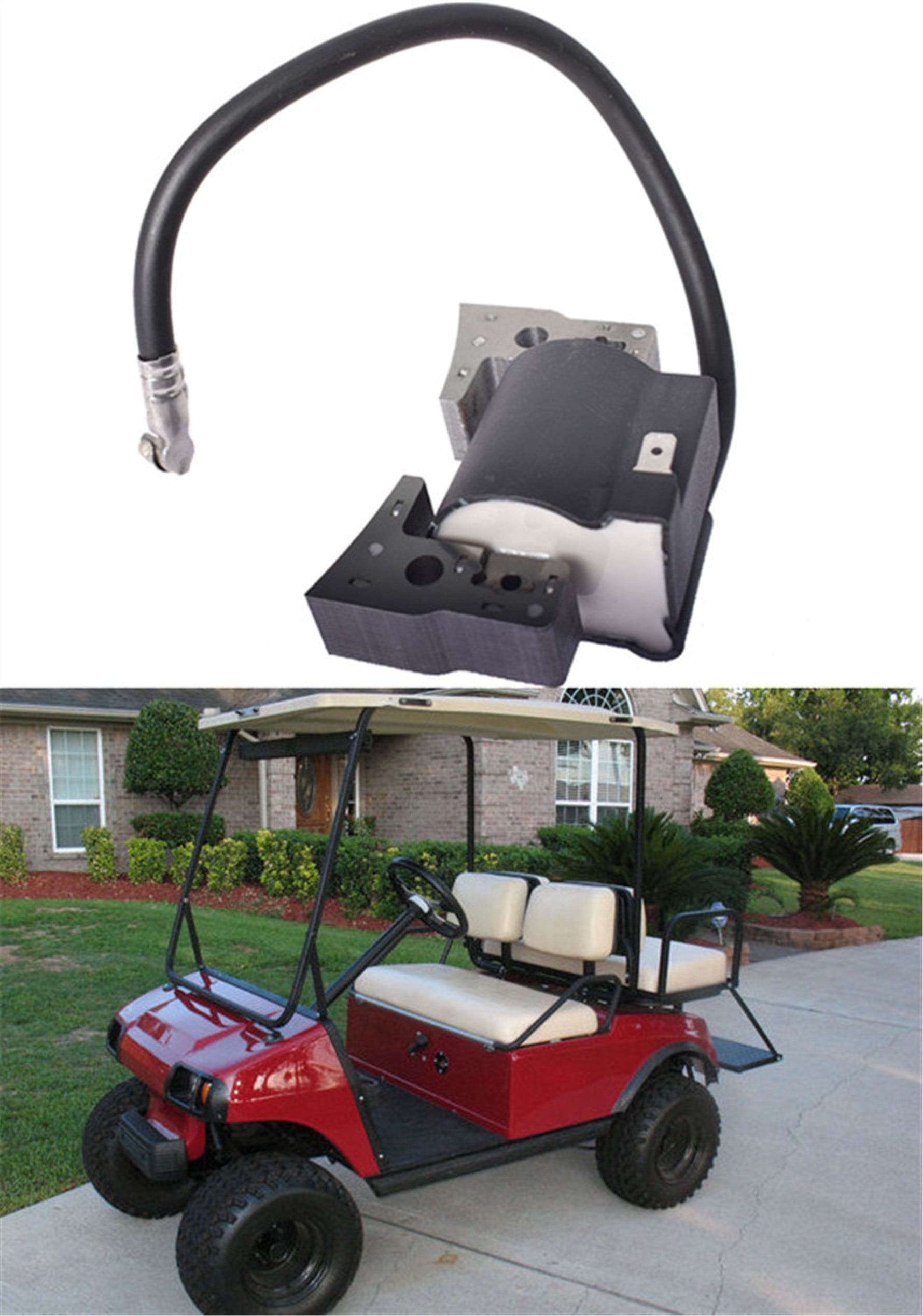 LABLT Golf Cart Ignition Coil with Ignitor Replacement for 1997 Up