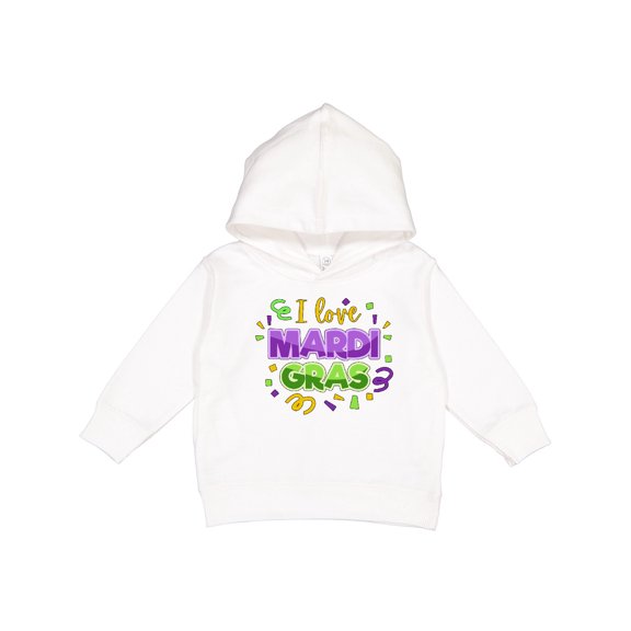 Inktastic I Love Mardi Gras Confetti Toddler Hoodie