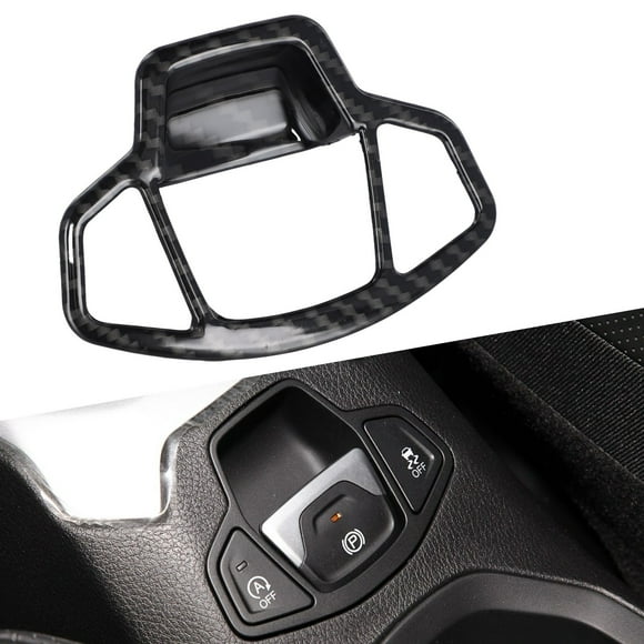 For Jeep for Compass 2017-2021 Carbon Fiber pattern Handbrake Button Cover Trim