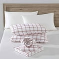 thumbnail image 3 of - Flannel Sheets Full Size, Anti-Pilling & Wrinkle Resistant Cotton, Touchably Soft for All-Season Comfort - Bed Sheets with Matching Pillowcases & Fitted Sheet (Westridge Plaid Orange), 3 of 9