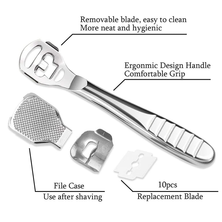 1pc Stainless Steel Foot Scraper/kallus Razor, Foot Grinding Tool/callus  Remover, Foot/file Dead Skin Removal Grater, Nail Clipper, Shaver Black  Friday