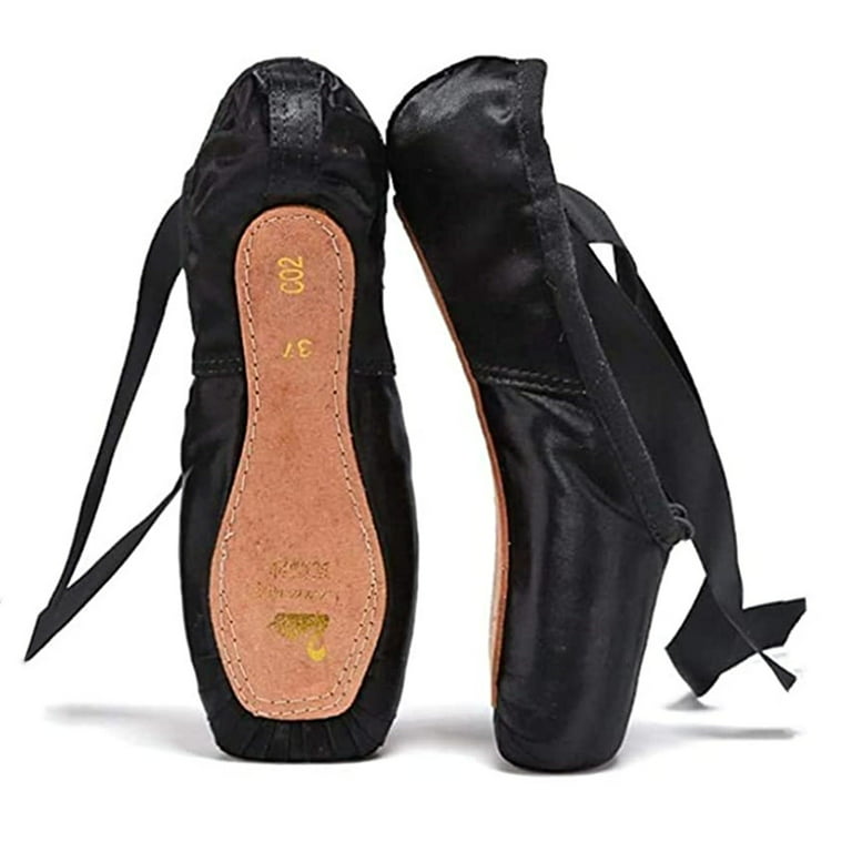 Nexete Pointe Shoe Dance Ballet Point Slippers Ballet Flats Shoes