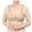Khaki, variant on Full Figure Bras Women Fashion Solid Comfortable Hollow Out Bra Underwear No Underwire V-Neck Padded Bra Feature Hook and Eye Closure Full-Figure Bra Style Y-284 , Black XL