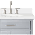thumbnail image 5 of Ariel D073dwqovo Kensington 73" Free Standing Double Oval Basin Vanity Set - Grey, 5 of 7
