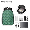 thumbnail image 4 of Disketp Monstera Leaves School Backpack, Lightweight Basic Middle School Bookbags 17 Inch Casual Daypack for Student College, Travel or Outdoor, 4 of 6
