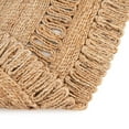 thumbnail image 7 of Unique Loom Braided Jute Collection Area Rug - Floral (4' 1" Round Natural), 7 of 7