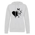 thumbnail image 4 of Autumn Winter Ladies Long-Sleeved Pullover Print Round Neck Hooded Sweatshirt, 4 of 5