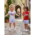 thumbnail image 6 of AceBaby Little Girls 4th of July Outfits 6M-4T Summer Ice Cream Embroidery Tops and Striped Shorts Set, 6 of 10