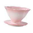 thumbnail image 4 of ACDANC 2026 New Pour Over Coffee Maker Ceramic Coffee Dripper for Home Travel Manual Porcelain Cone Brewer Delicate Decoration Flower Shaped Pink Pour Over Coffee Dripper, 4 of 7