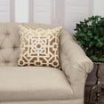 thumbnail image 2 of Parkland Collection Hazel 18x18" Ethnic Fabric Throw Pillow in Gold/Beige, 2 of 6
