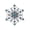 Blue, variant on Tibvox Glittering Rhinestones Snowflake Alloy Safety Lapel Pin Festive Winter Brooch For Jacket Bag or Scarf Styling
