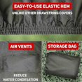 thumbnail image 3 of Waterproof UV-Resistant Heavy-Duty Tractor Cover for Ride-On Mower, 170x61x117cm Outdoor Protection, 3 of 5