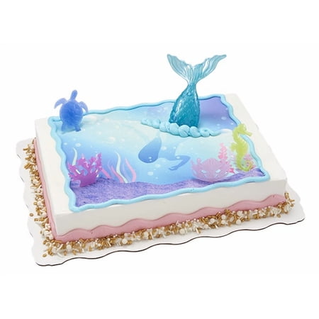 Pastel Mermaid Sheet Cake