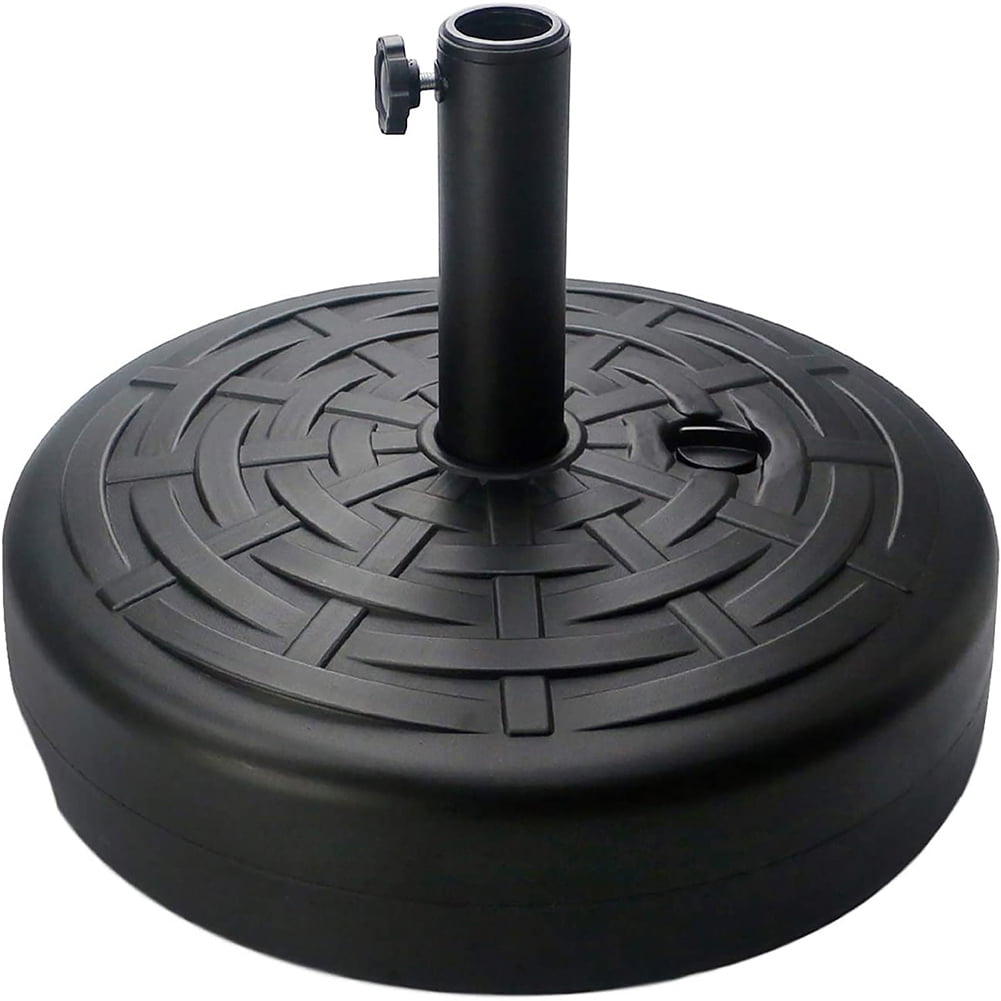 Kepooman Plastic Freestanding Circular Umbrella Base, Umbrella Base Used for Decks, Terraces and Courtyards, Easy to Enter Water or Fill Sand, Black Kepooman Plastic Freestanding Circular Umbrella Base, Umbrella Base Used for Decks, Terraces and Courtyards, Easy to Enter Water or Fill Sand, Black