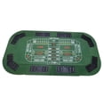 thumbnail image 4 of INO Design Foldable Poker Table Top Mat Green Felt Tabletop 3in1 for Poker Blackjack Craps, 4 of 13