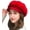 Red-pearl, variant on PIKADINGNIS Women Trendy Warm Soft Beret Fluffy Elegant French Style Thick Winter Hat