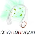 thumbnail image 1 of Ventilador de cuello portátil PenKou, refrigeración 360°, 3 velocidades, 4000 mAh, blanco, 1 of 6