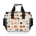 thumbnail image 7 of FORMRS Insulated Cooler Bag 24 Cans Capacity Soft Leakproof Lunch Box with Side Pockets, Minimalist Geometric Pattern, 7 of 7