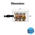 thumbnail image 3 of Cute Vikings Faux Leather Travel Luggage Tag, 3 of 7