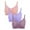 Pink,Purple,Wine, variant on Ladies Nursing Bras for Breastfeeding Plus Size 3Pcs Pregnant Plain Color Bra Maternity Vest Tops