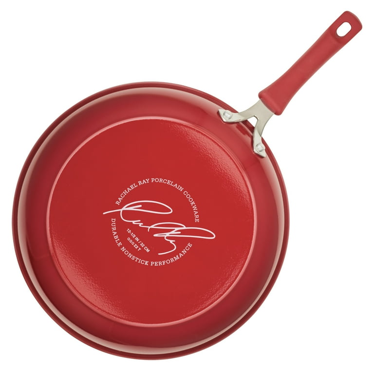 Rachael Ray 12000 Create Delicious Aluminum Nonstick Deep Skillet, 12.5 in.  - Red Shimmer, 1 - Fry's Food Stores