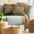 thumbnail image 5 of Ambesonne Nautical Throw Pillow Cover 2 Pack, Rustic Wooden Ship, 20", Multicolor, 5 of 5