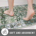 thumbnail image 5 of GLATTICE Vintage Washable 2x3 Small Area Rugs for Entryway Non Slip Kitchen Rugs with Rubber Backing Floral Print Soft Low Pile Throw Rug for Entrance, Green, 5 of 8
