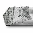 thumbnail image 3 of Modern Soft Flannel Fleece Blanket, Vector School Design Mathematic Frame Like Numbers in a Row Image Work of Art, Cozy Plush for Indoor and Outdoor Use, 50" x 70", Black and White, by Ambesonne, 3 of 6