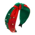 thumbnail image 1 of Diadema Navideña Jinwen Con Foto para el Pelo Verde Rojo, 1 of 8