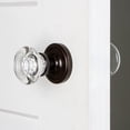 thumbnail image 4 of Nostalgic Warehouse Rosette Classique Double Mannequin Rond Cristal Clair Poignée de Porte en Bronze Intemporel, 4 of 4