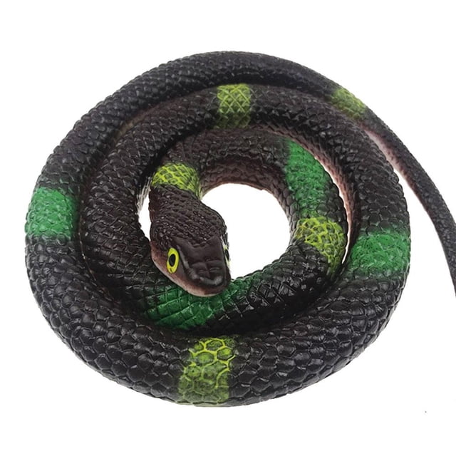 Realistic Rubber Snakes Trick Toy Simulation Snake NEW Small Rubber Whimsy .AU K4M6