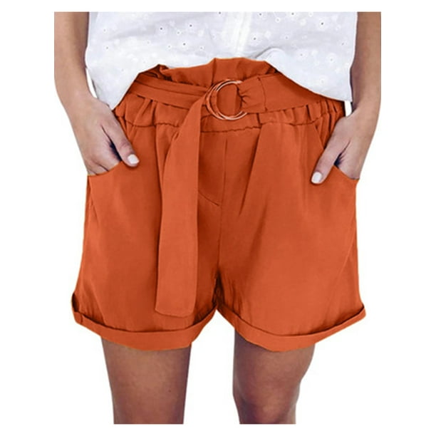 Sexy Dance Womens Casual Beach Shorts Drawstring High Waisted Pants