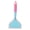 Blue, variant on Riousery Wide Mouth Silicone Cooking Spatula Transparent Two-Color Frying Shovel for Pancake Egg, Orange Spatula Head, 10 inches / 25.4 cm