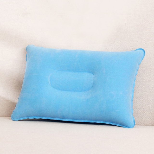 Almohada de PVC para exteriores, para viajes, acampada, gruesa, rectangular, inflable, para la siesta, cuadrada