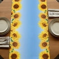 thumbnail image 5 of Table Runners 90 Inches Long Dress Scarves, Sunflowers Farmhouse Coffee/Dining/Kitchen Table Runner for Living Room, Yellow Summer Botanical Elegant Flowers 13x90 Inch, 5 of 9