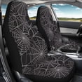 thumbnail image 3 of Jeiento Spider Web Car Seat Covers 2 Pcs Front Seats Only 2 PCS Front Seat Cover Set Interior Covers Fashion Auto Interior for Car Sedan Auto Truck SUV Halloween Decorative Accessory, 3 of 7