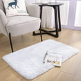 thumbnail image 4 of Lochas Soft Fluffy Area Rug Modern Shaggy Rugs for Bedroom Kids Room Nursery Floor Carpets, 2'x 3',White, 4 of 8