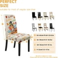 thumbnail image 2 of Thanksgiving Chair Cover Set of 4 Pumpkin Turkey Dining Room Slipcovers Stretch Parsons Chair Seat Protectors Fall Thanksgiving Decor-4PCS, 2 of 6