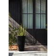 thumbnail image 5 of Veradek Demi Series 26" Tall Plastic-Stone Planter - Black, 5 of 11