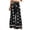 Black, variant on Women's Boho Print Wide Leg Pants High Waist Vacation Casual Beach Travel Daily Flowy Palazzo Trousers with Pockets